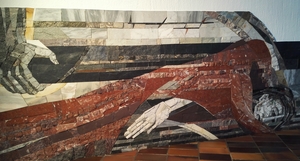 Jesus fällt unter dem Kreuz - Kreuzweg St. Vinzenz Klettham